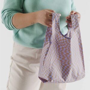 Lavender Trippy Checker Baby Baggu